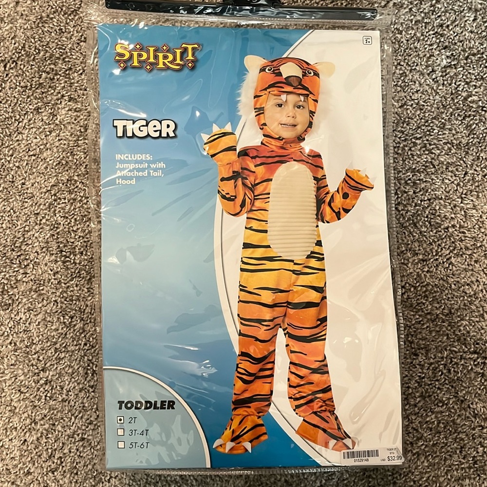 Spirit Halloween Tiger Costume 2T